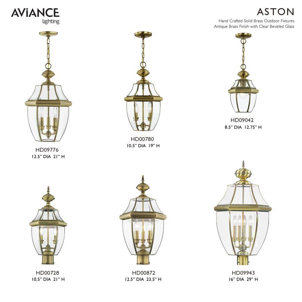 Livex Lighting Monterey 3 - Light Wall Light in  Antique Brass