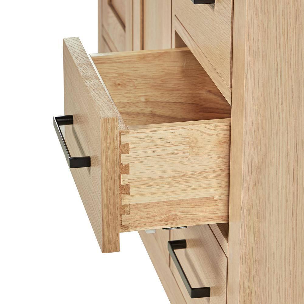 Ariel Cambridge 36 In. Right Offset Vanity With 2 In. Carrara Marble Countertop