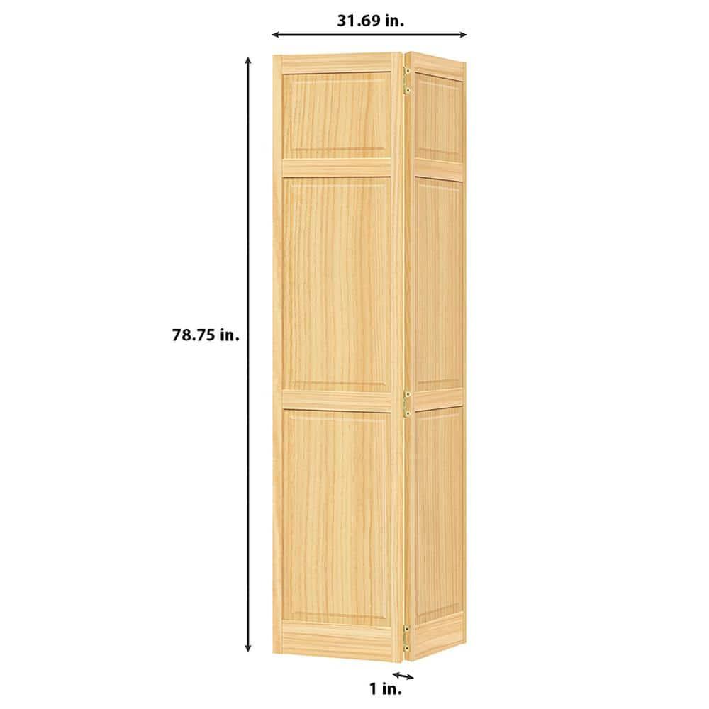Kimberly Bay Paneled Wood Unfinished Bi-Fold Door