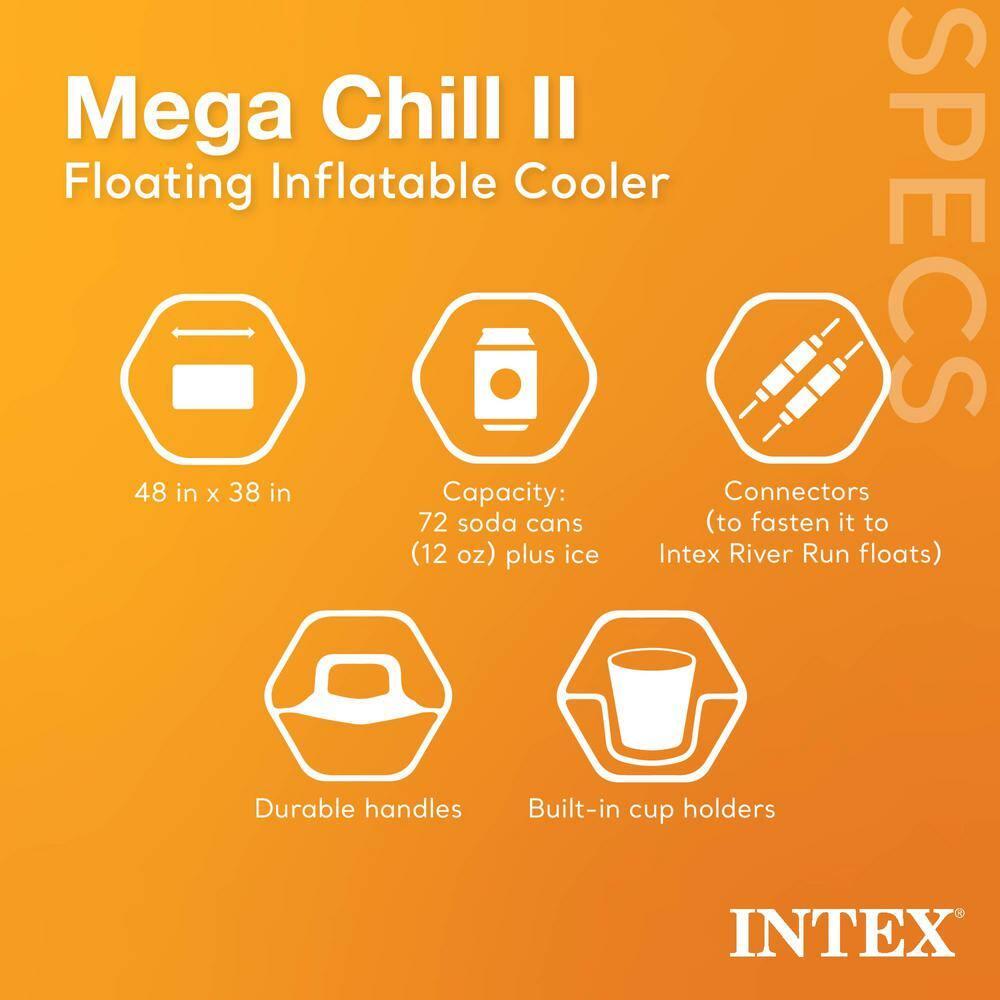 Intex 26363EH Ultra XTR 24ft x 12ft x 52in Outdoor Above Ground Rectangular Swimming Pool Set with 2 Lounge Pool Recliner Floats & 72 Can Cooler Float