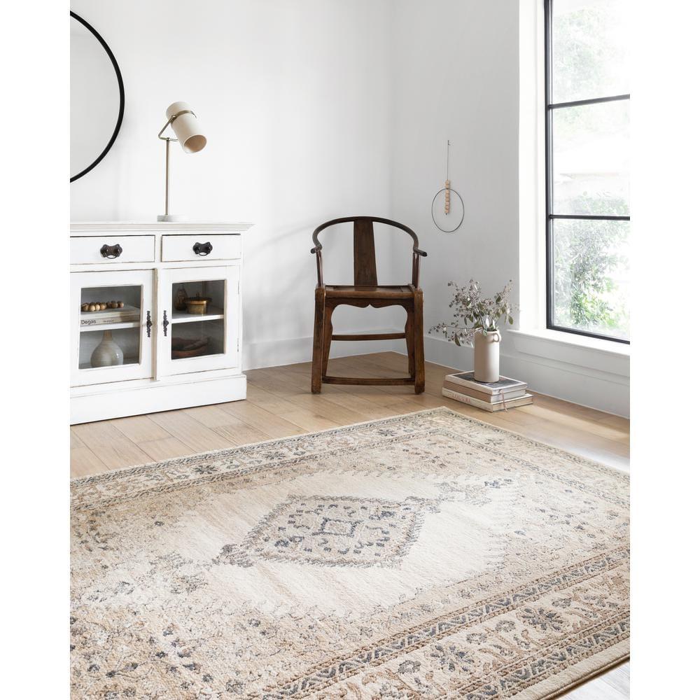 Loloi Teagan Oatmeal / Ivory 11'-6" x 15' Area Rug