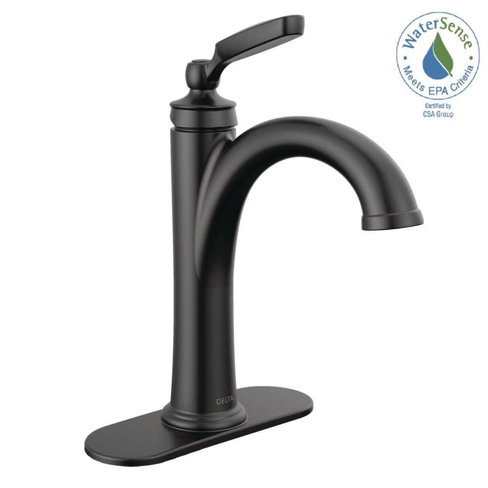 Woodhurst Single Hole Bathroom Faucet with Drain Assembly