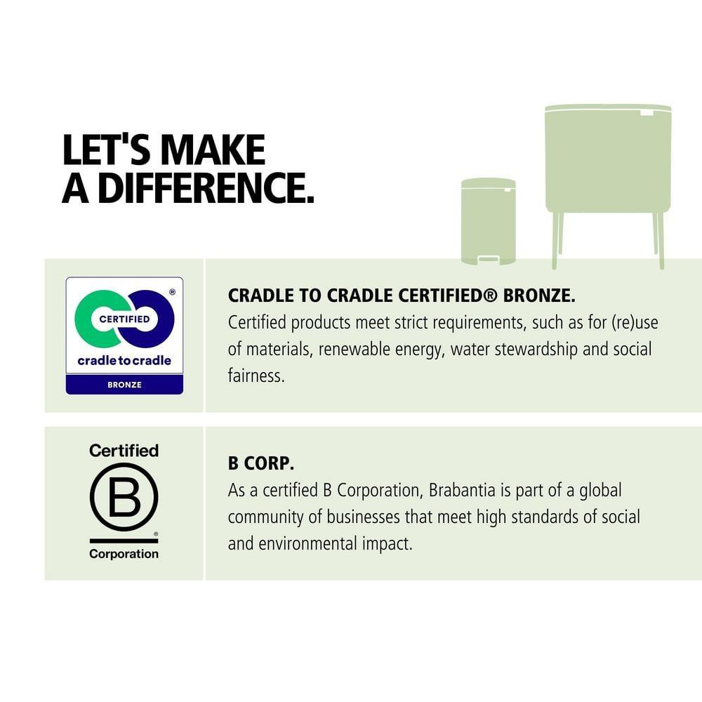 Brabantia NewIcon Step On Trash Can, 8 Gallon (30 Liter)