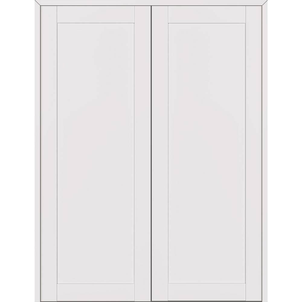 Belldinni 1 Panel Shaker Manufactured Wood Paneled Double Swing Interior Door