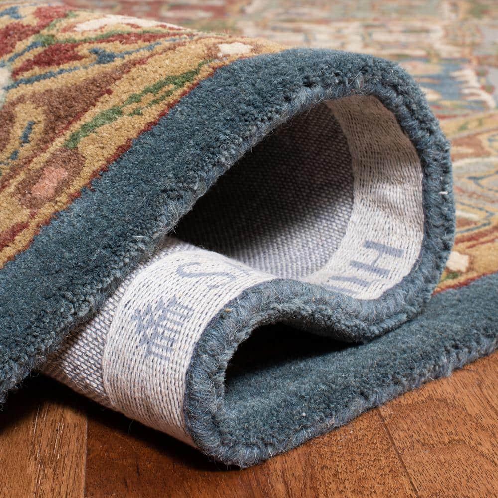 SAFAVIEH Heritage Alfombra Tradicional de Lana Abbey, Verde/rojo, 9' x 12'