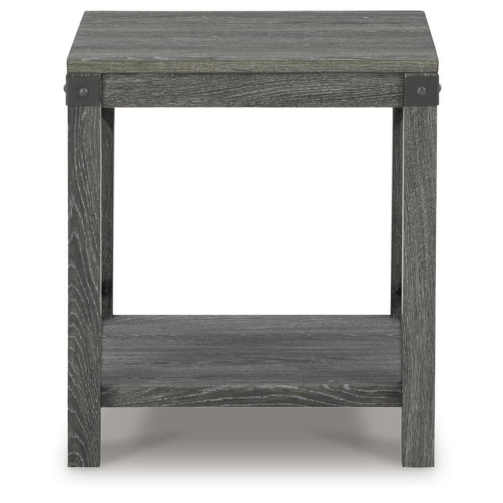 Signature Design by Ashley Casual Freedan End Table, Grayish Brown