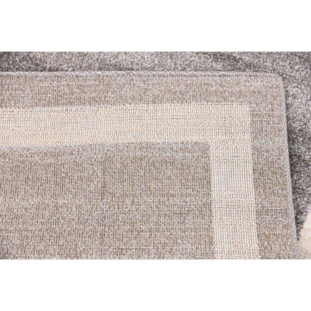 Unique Loom Del Mar Collection Area Rug - Maria (3' 1" x 5' 3" Rectangle Gray/Ivory)