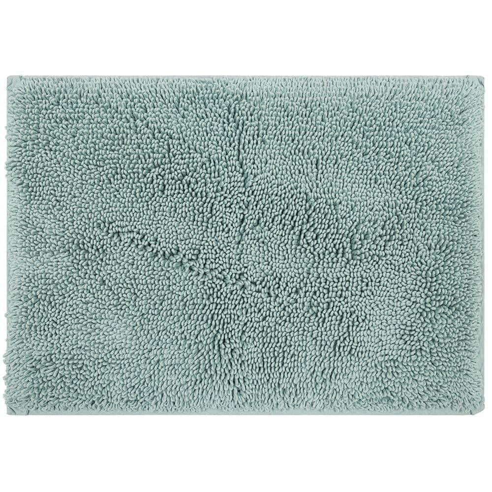 Classic Cotton Glacier Blue 2'3" x 3'9" Bath Mat