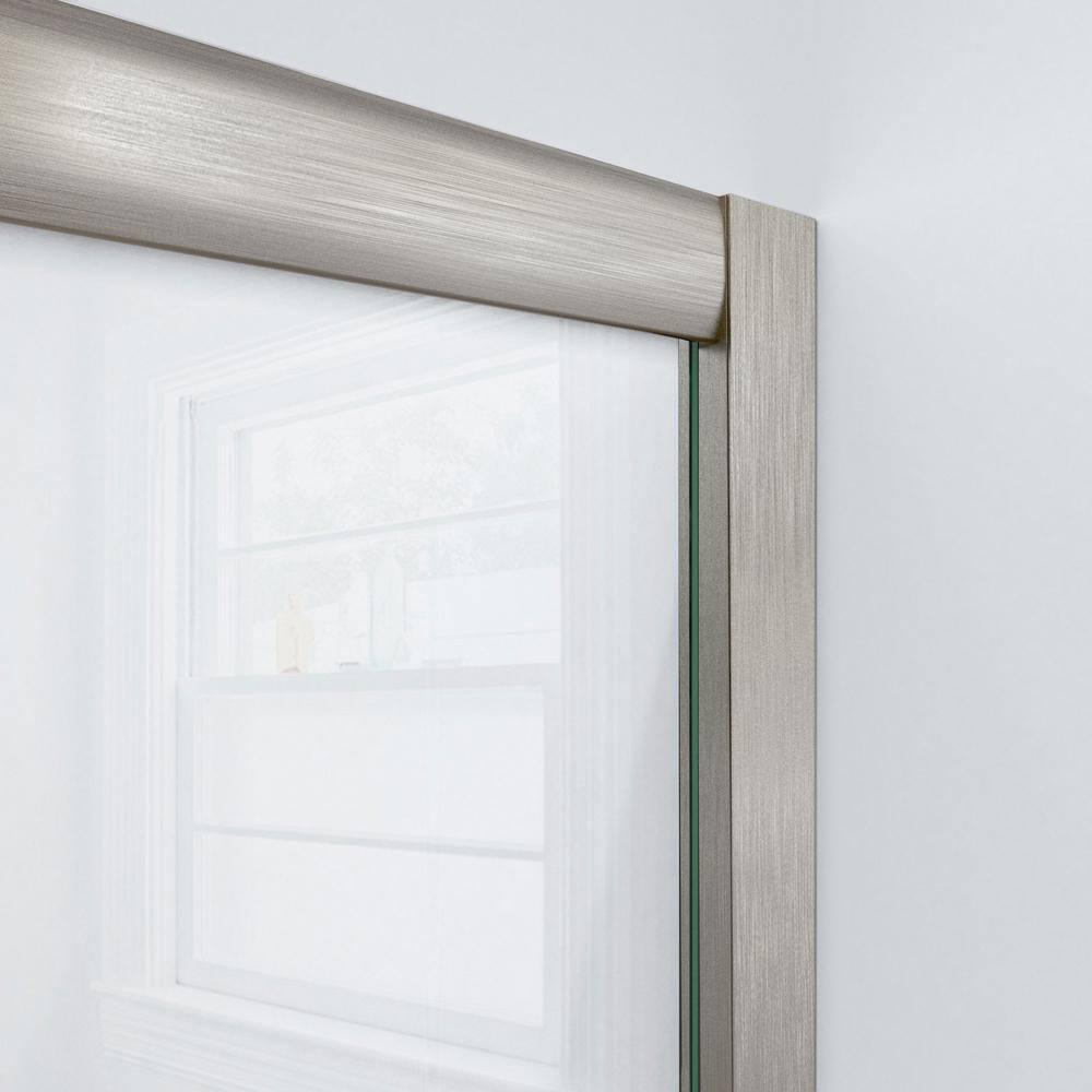 DreamLine Visions 60" W x 36" D x 78" H  Semi Frameless Rectangle Shower Kit with Fixed Panel and Base Included D2116036XXC0004