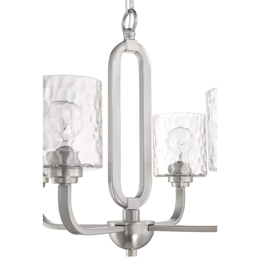 54224-BNK-Craftmade Lighting-Collins - 4 Light Chandelier-Brushed Polished Nickel Finish    -Traditional Installation