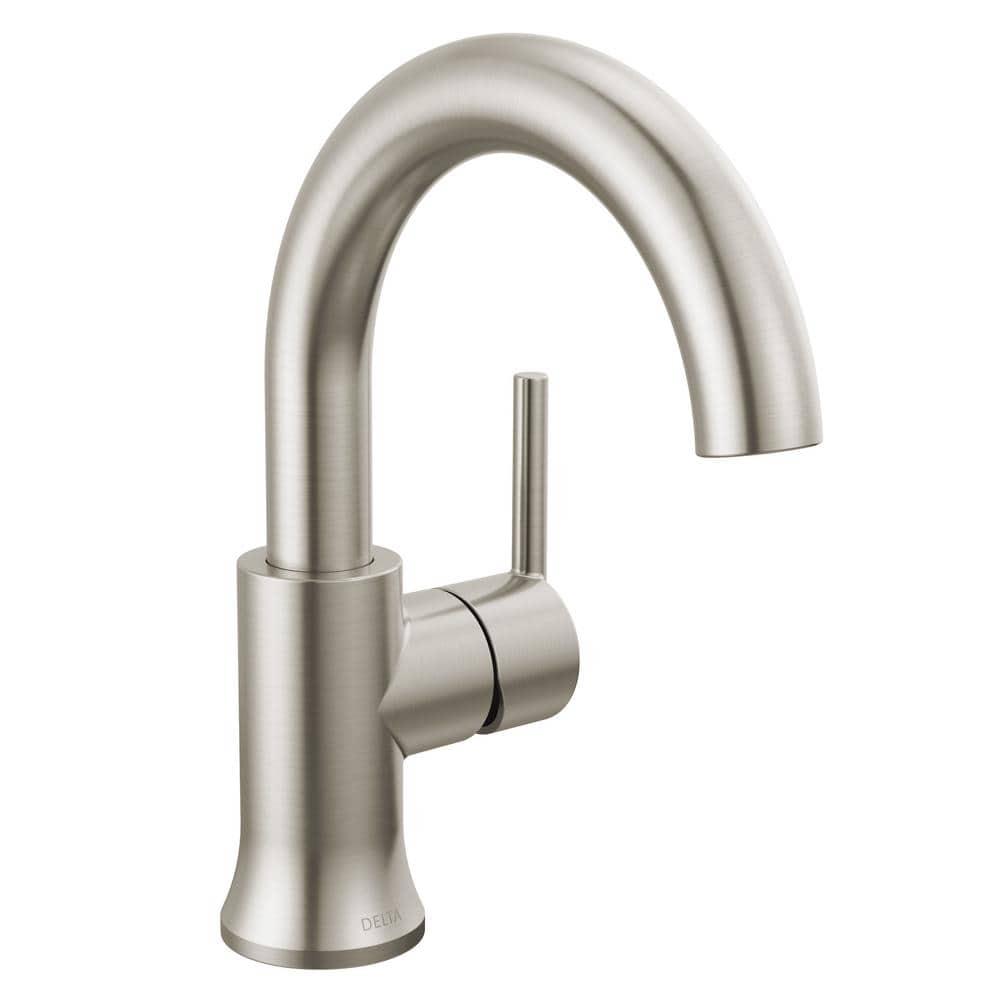 Trinsic Single Hole Bathroom Faucet with Drain Assembly, Single Handle Bathroom Sink Faucet