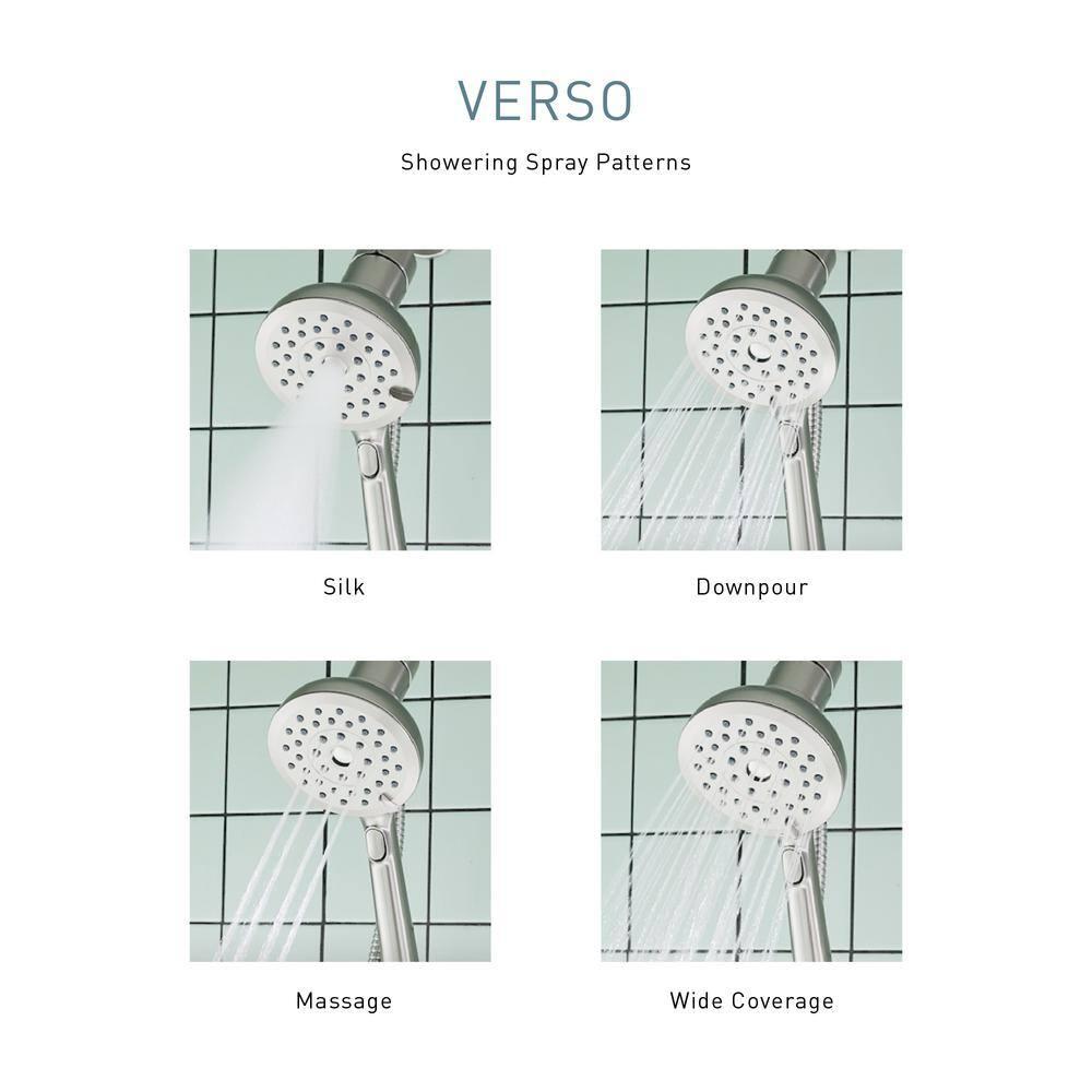 Verso 1.75 GPM Rainshower/Handshower Combination with Infiniti Dial and Magnetix Docking