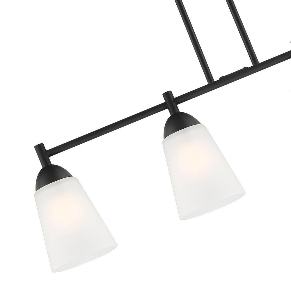 Designers Fountain Malone 4 Light Matte Black Island Pendant, D267M-IS-MB