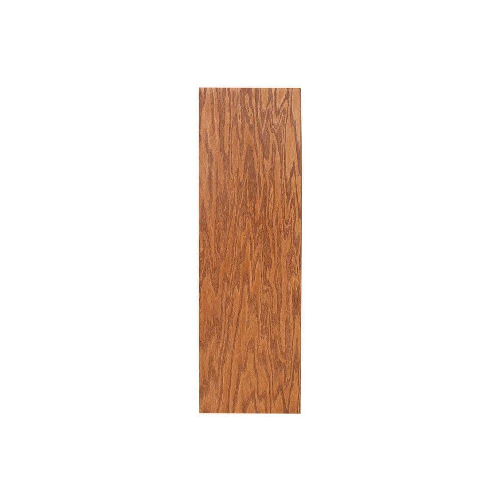 Concepts in Wood 6 Shelf Double Wide Wood Bookcase, 36 inch Tall - Oak Finish