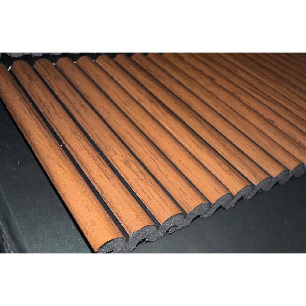Rounded Mini Slats 94.5" L x 12" W x 0.25" D Polystyrene Glue-up Wood Slat Walls 78.8 sq.ft.