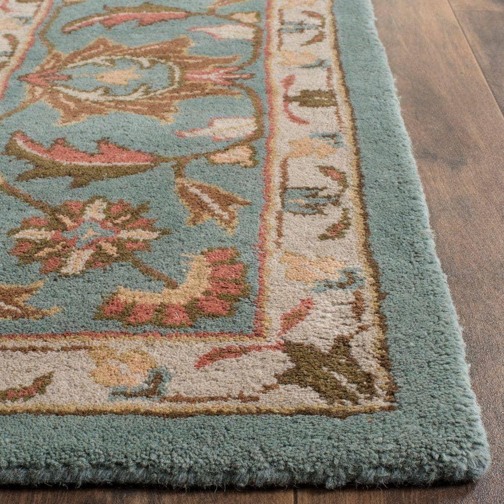 Heritage HG969 Hand Tufted Area Rug - Blue/Blue - 8'9"x11'9" - Safavieh.