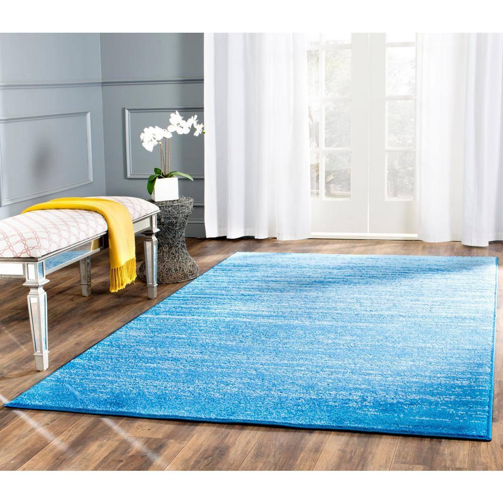 Adirondack ADR113 Machine Made Indoor Accent Rug - Light Blue/Dark Blue - 2'-6"x4' - Safavieh