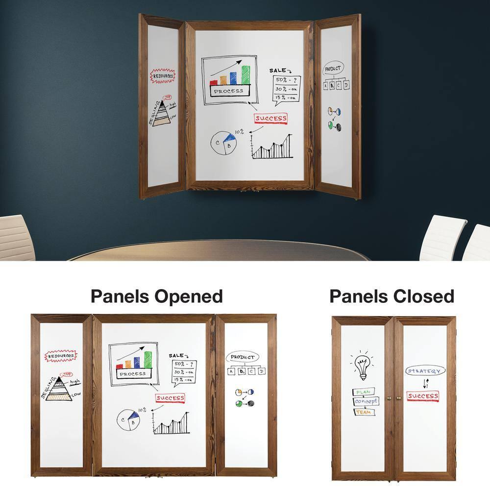 Excello Global Products Wall Steel Magnetic Whiteboard, Dry Erase Board for Wall, Magnetic Whiteboard for Office, Home or Classroom, Durable, Easy to Clean Whiteboard for Wall Use