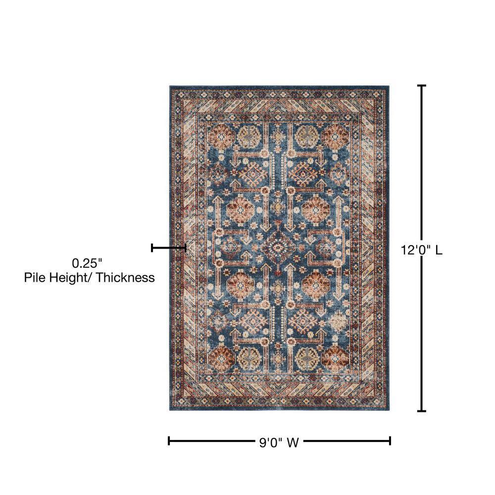 Safavieh BIJAR, ROYAL / IVORY, 9' X 12', Area Rug, BIJ653B-9