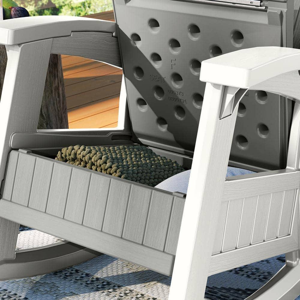 Suncast Suncast Outdoor Rocking Chair with Storage