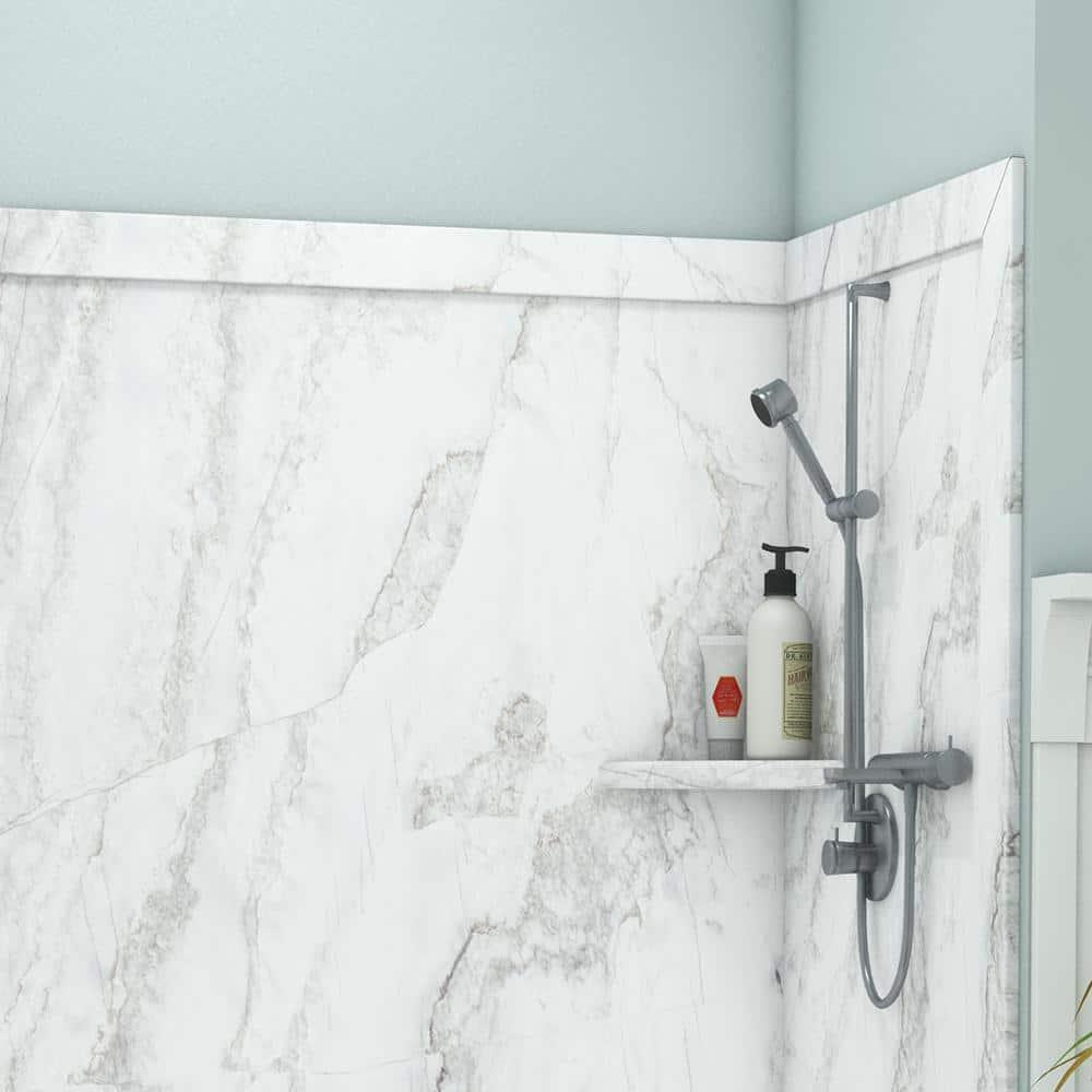 FlexStone Elite 60"W x 32"D x 60"H Alcove Bathtub Surround