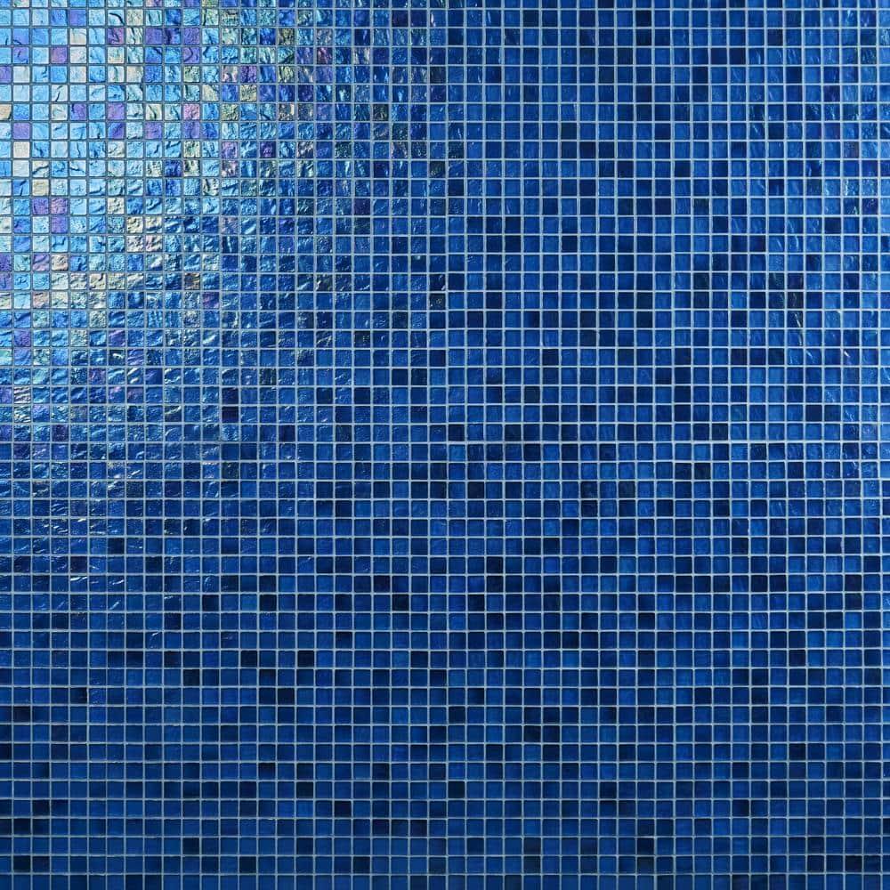 Speckle 11.73" x 11.73" Iridescent 1" Squares Glass Mosaic Wall Tile (0.95 Sq. Ft. / Sheet)