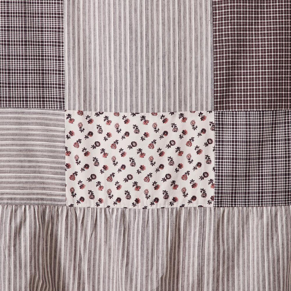 VHC Brands Florette Patchwork Shower Curtain 72x72