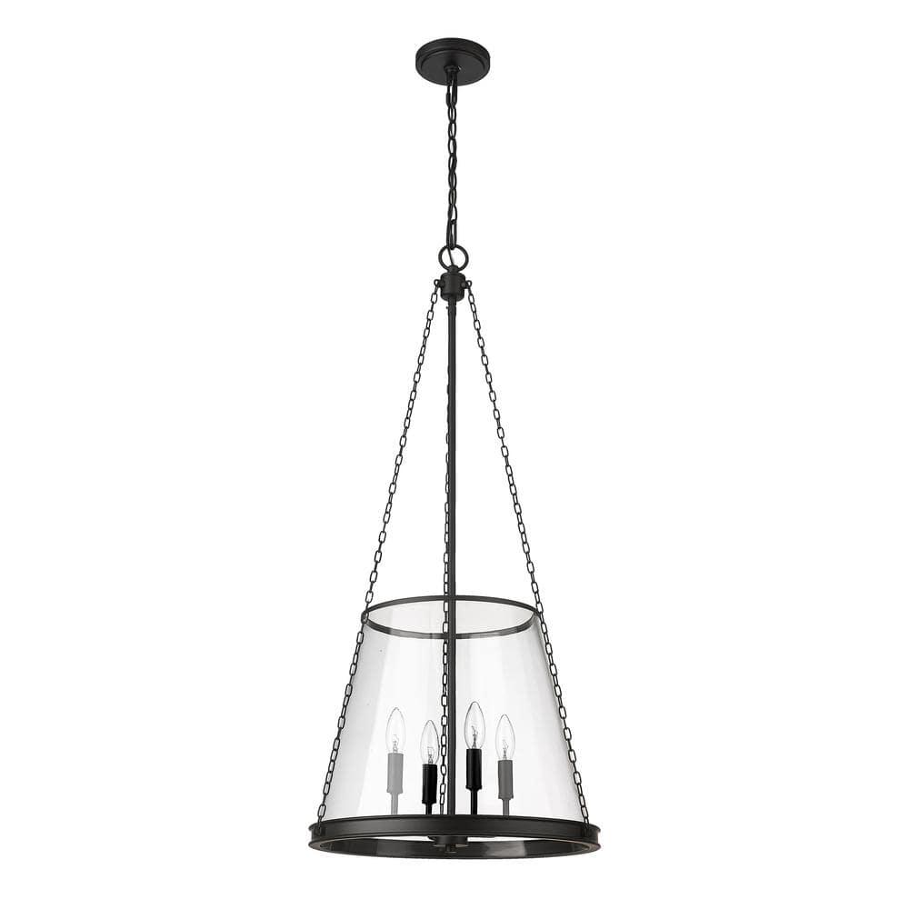 Z-Lite Prescott 4 - Light Pendant in  Matte Black