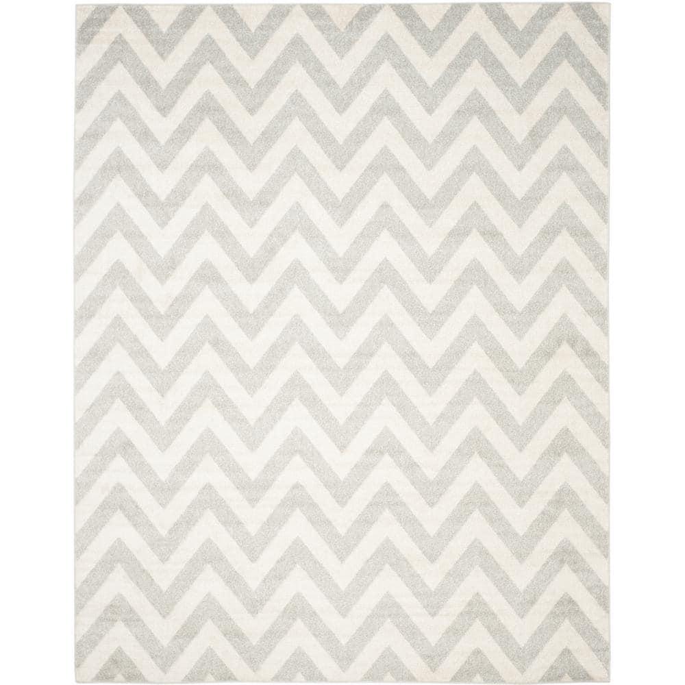 Amherst AMT419 Power Loomed Indoor Area Rug - Light Grey/Beige - 10'x14' - Safavieh