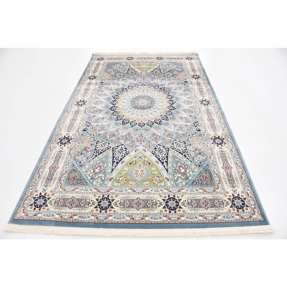 Unique Loom Narenj Collection Area Rug - Adams (5' 1" x 8' Rectangle Blue/Burgundy)