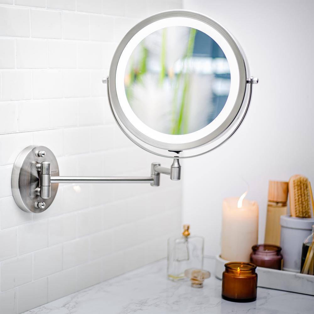 Ovente Concave LED Wall Mirror