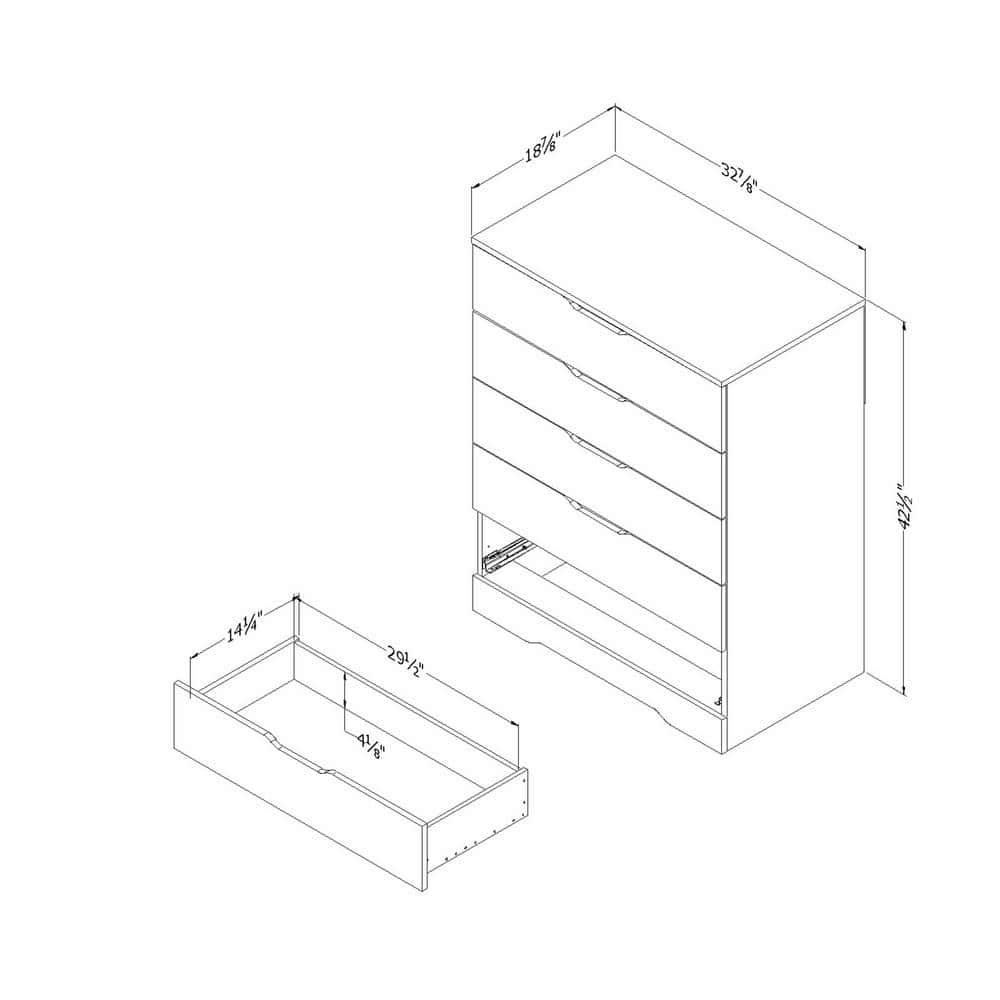 Holland 5 Drawer Chest