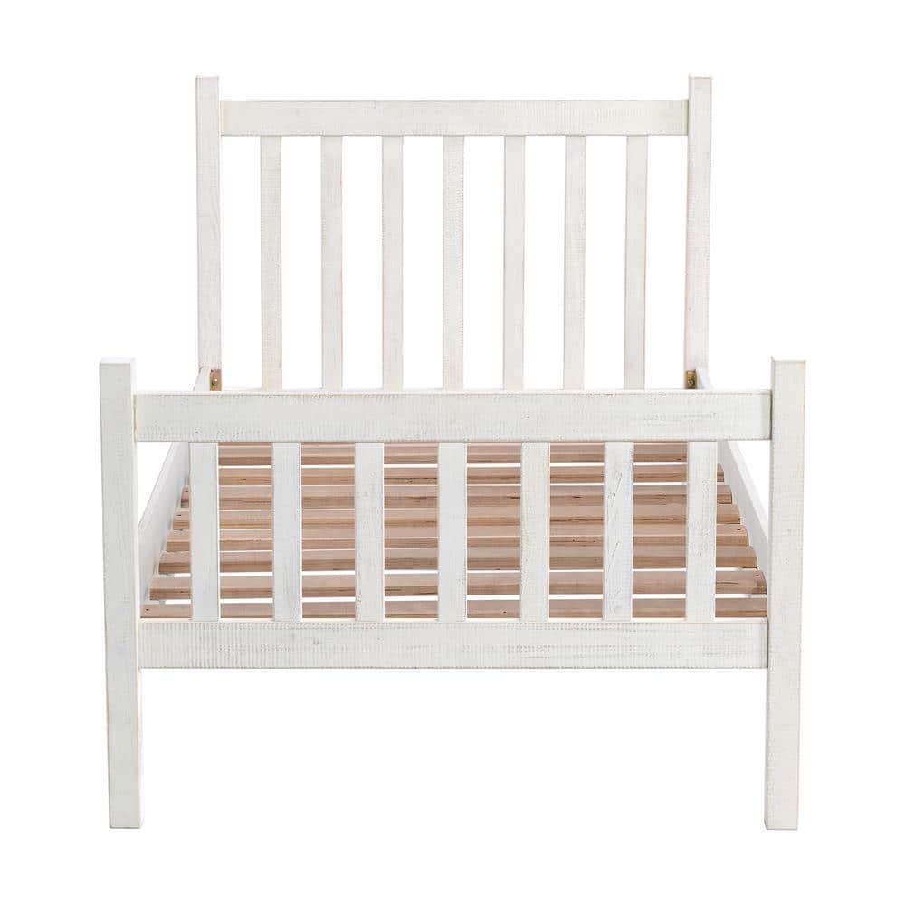 Alaterre Windsor Twin Wooden Weathered Beachhouse Farmhouse Industrial Bohemian Style Bed