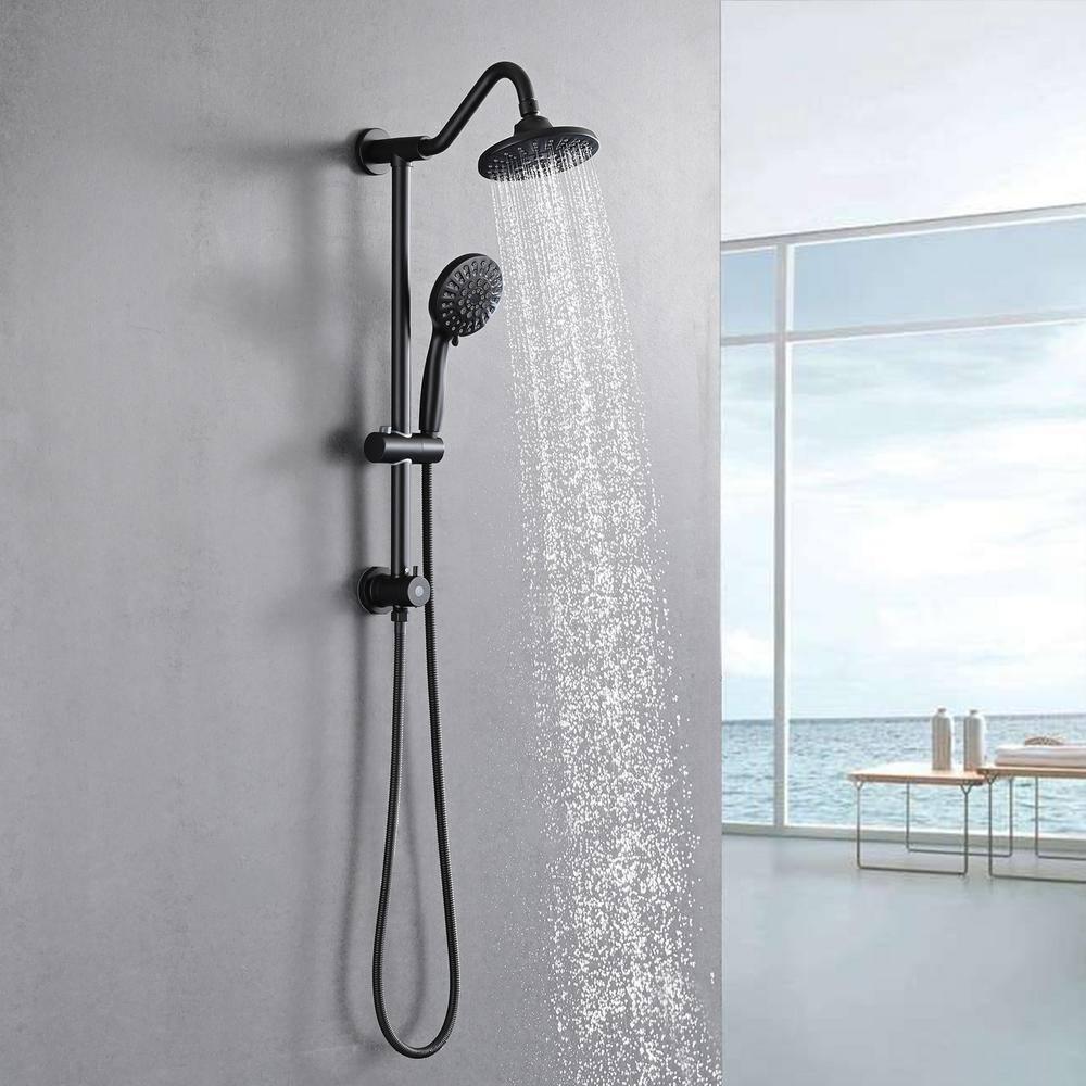 JASODI F09DHPYG9D 6 Inch High Pressure Rainfall Showerhead for Bath - Adjustable Swivel Shower Head