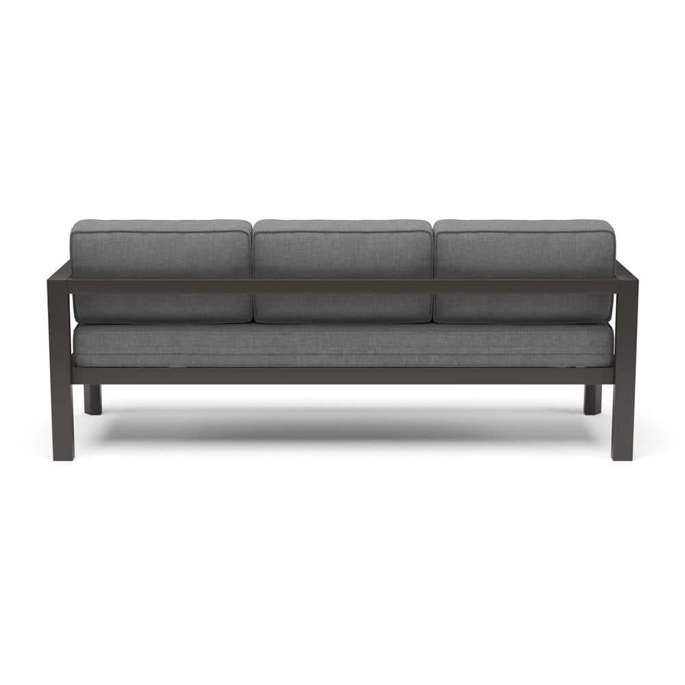 Homestyles Grayton Gray Aluminum Outdoor Aluminum Sofa