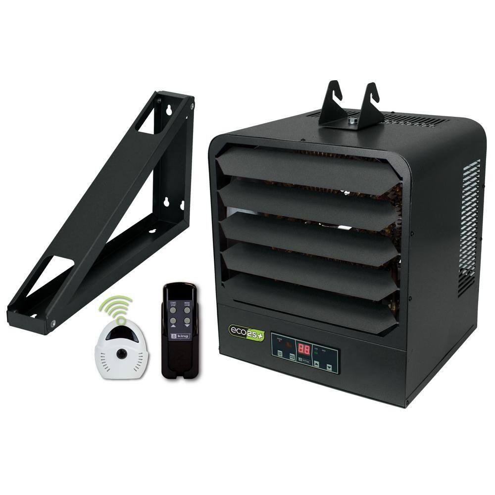 King Electric Electric Ceiling Mounted Space Heater with Adjustable Thermostat , Remote Included and with Digital Display