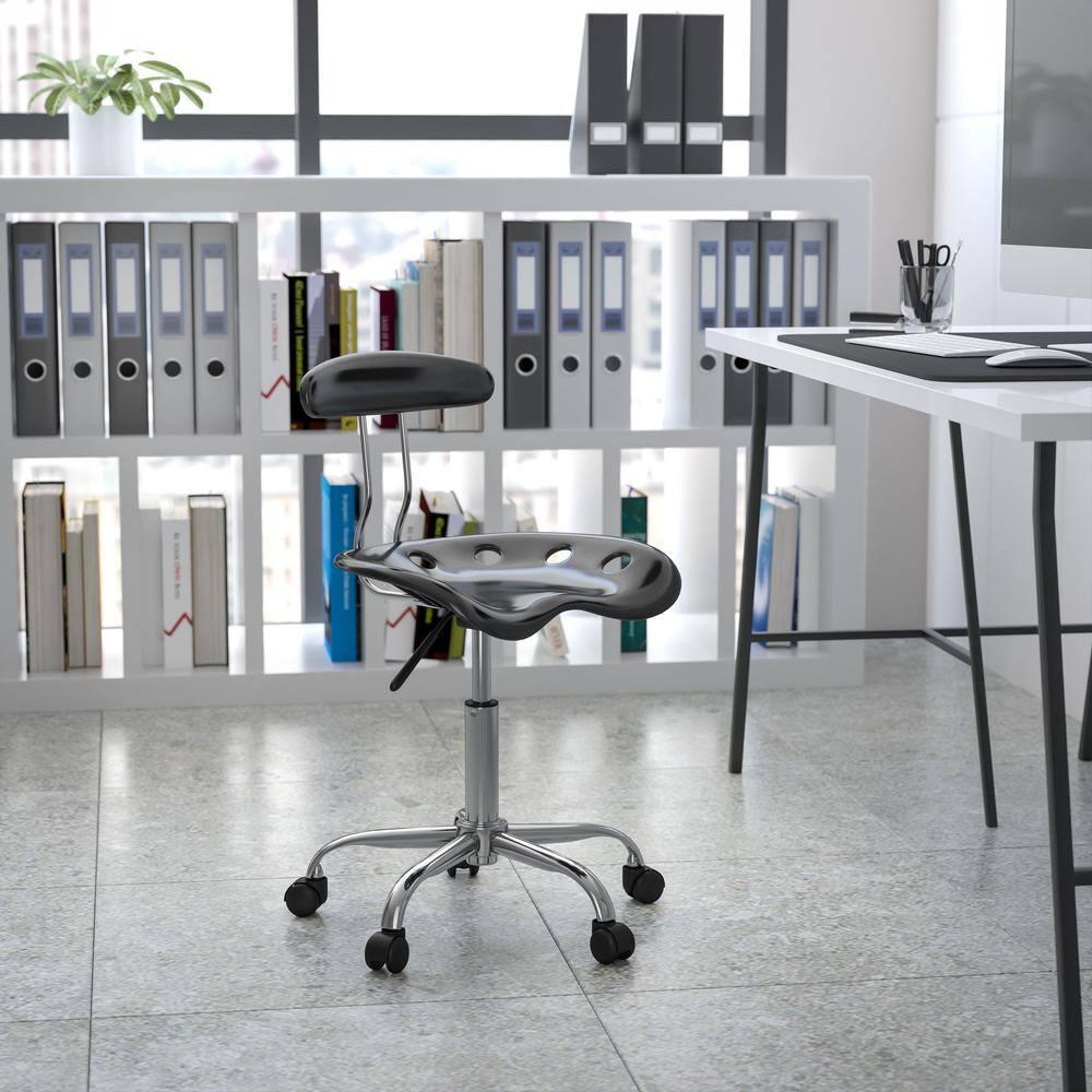 Flash Furniture Bonavant Adjustable Swivel Chair for Desk and Office with Tractor Seat