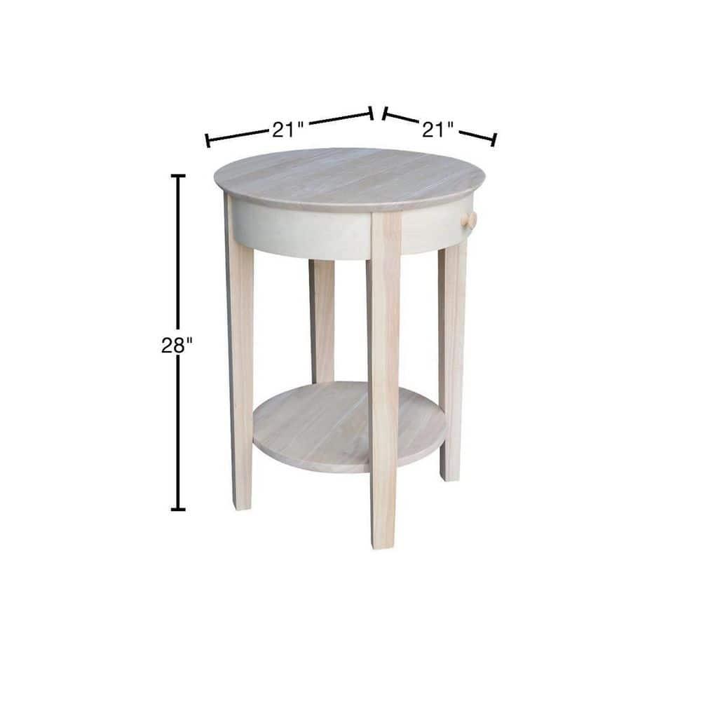 International Concepts Phillips Accent Table Includes Drawer