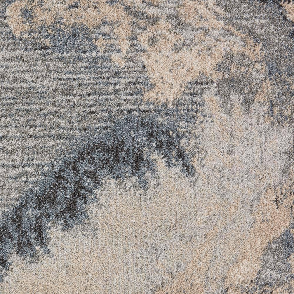 Nourison Maxell Modern Abstract Indoor Area Rug Grey 3' x 5'
