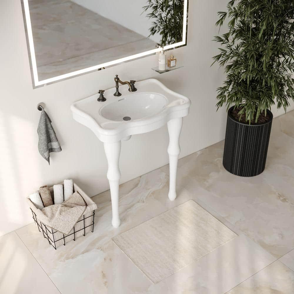 The Renovators Supply Inc. 19'' Gloss Specialty Bathroom Sink with Overflow