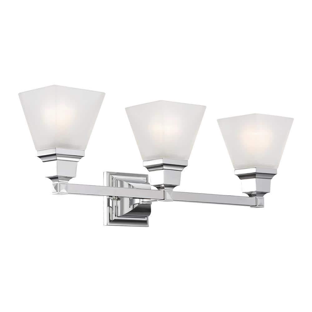 Livex Lighting Mission 3 - Light Vanity in  Polished Chrome