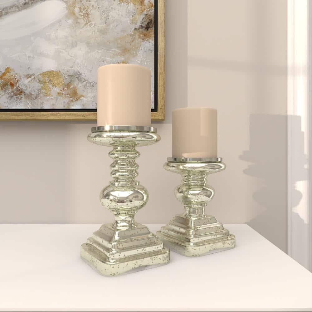 Traditional Candle Holder Set 2ct - Olivia & May