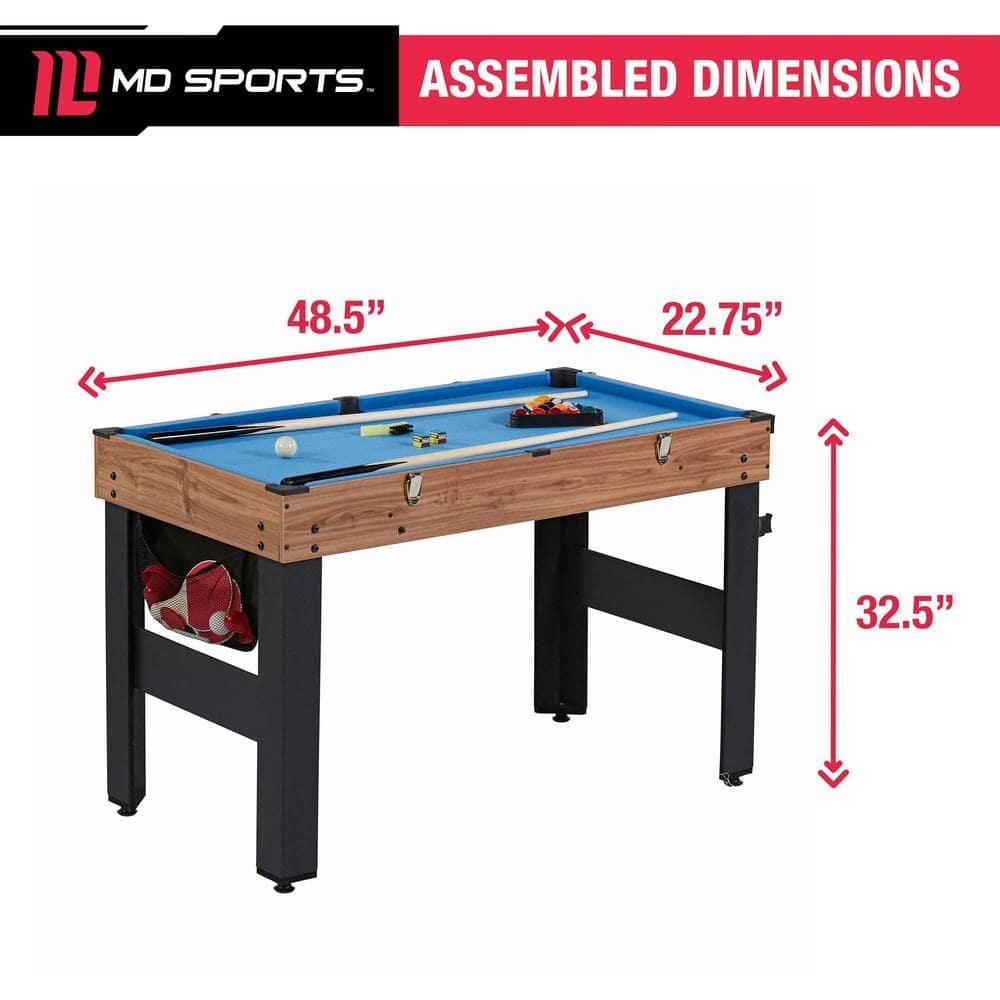 MD Sports 5 Game 48.5" Multi Game Table