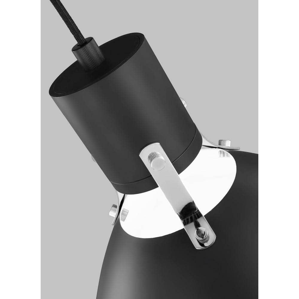 Brynne Matte Black LED Bowl Pendant for Indoor/Outdoor Use