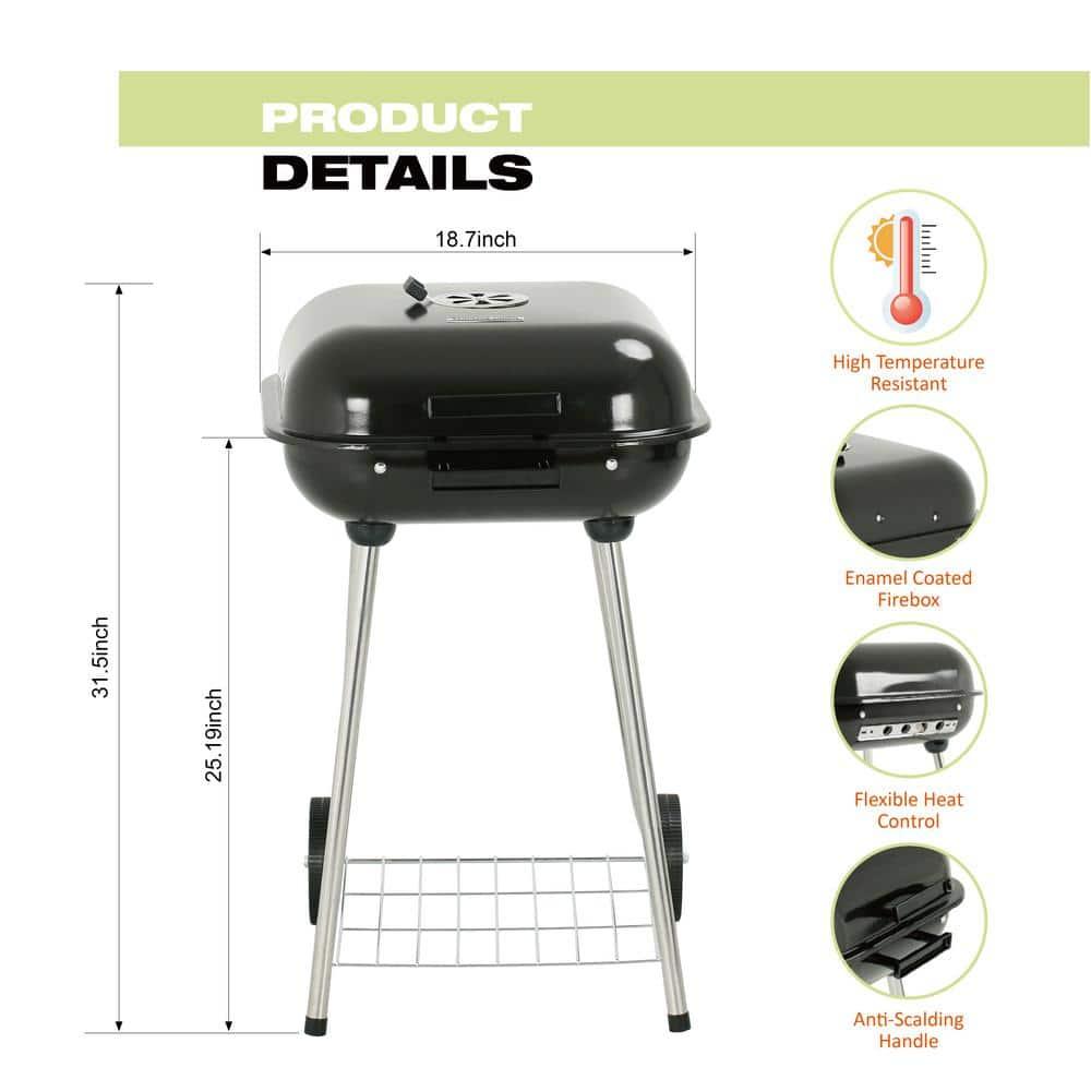 Mastercook 18.7'' W Kettle Charcoal Grill