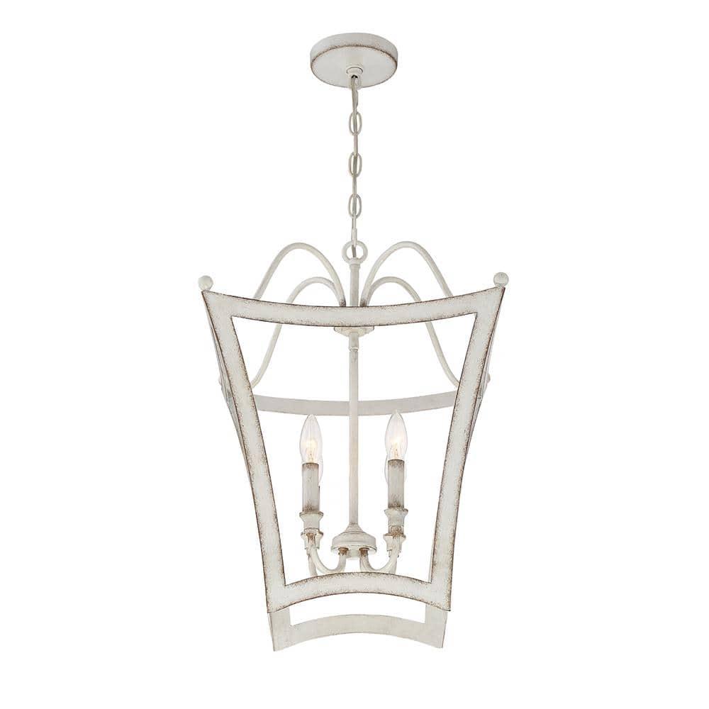 Quoizel Lighting Summerford 4 - Light Chandelier in  Antique White