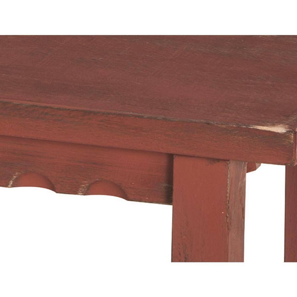 Country Cottage Bench, Red Antique