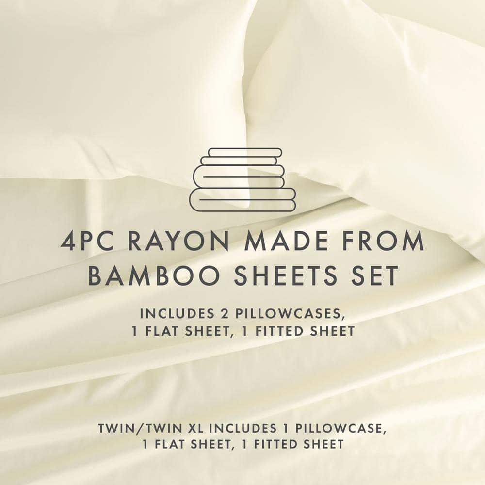 RE/FINE™ Sheet Set Cooling 100% Rayon From Bamboo Silky Soft Bedding