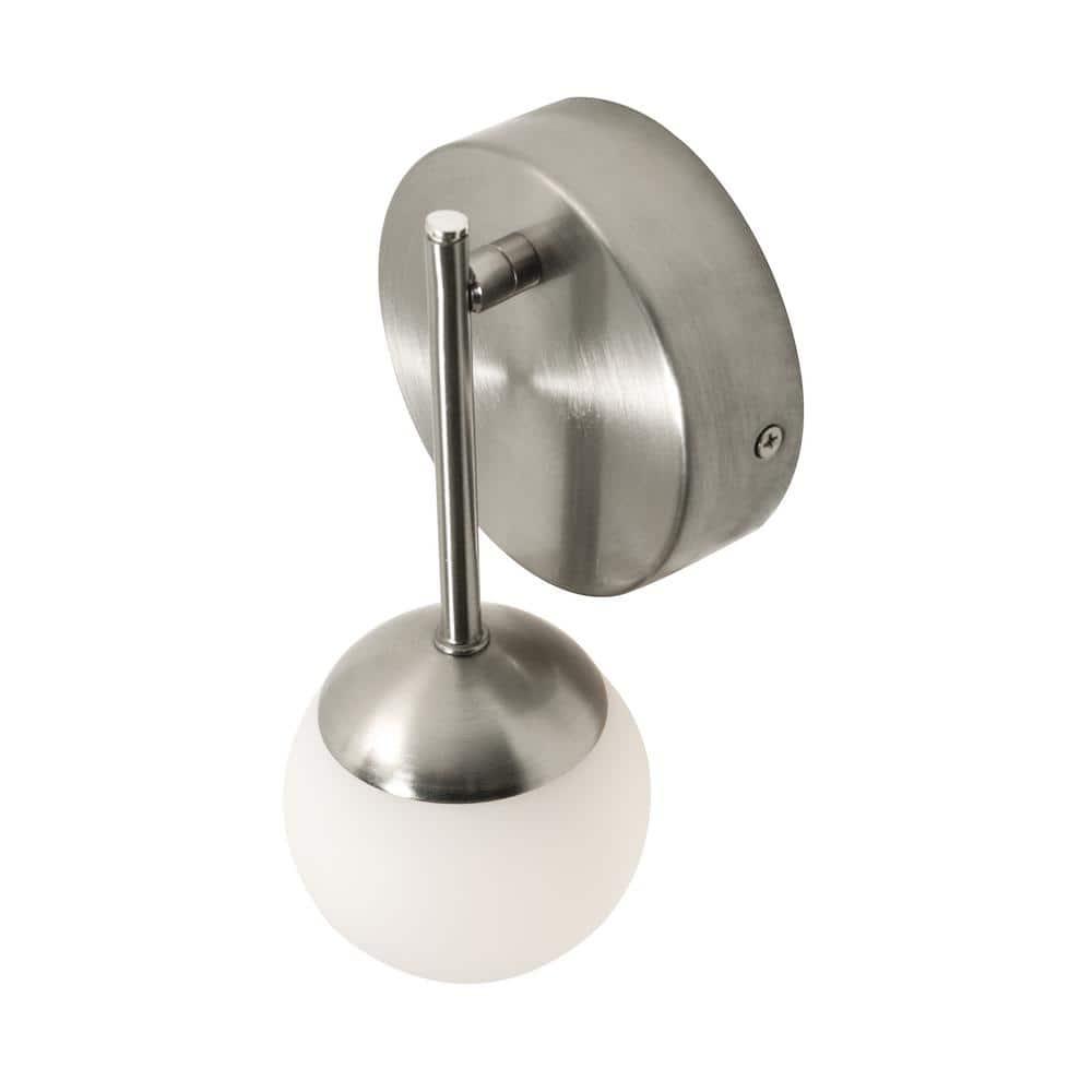 Afx Pearl1LightLEDSconce,SatinNickel,4in PRLS0409L30D1SN