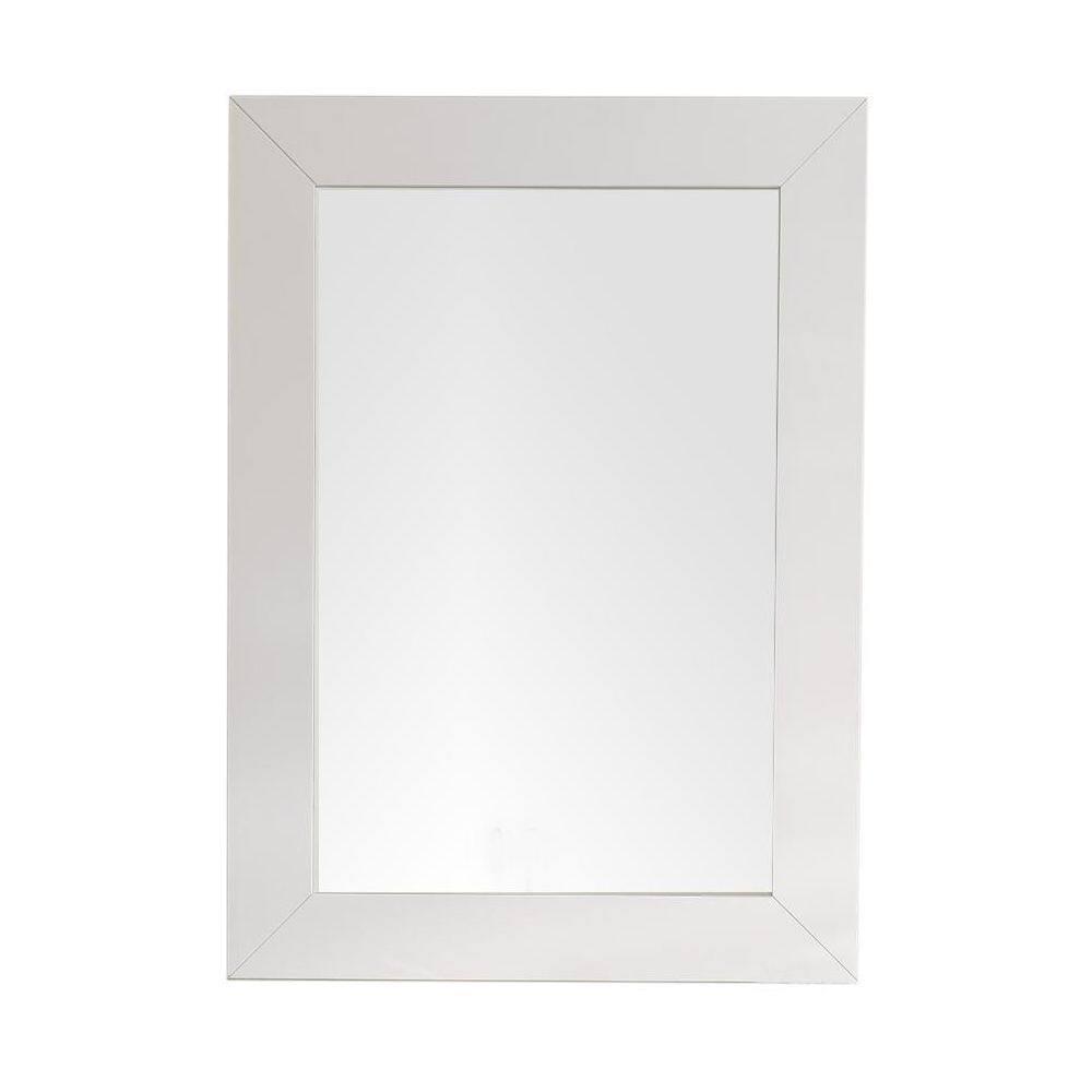 James Martin Vanities Weston 29" Rectangular Mirror, Bright White